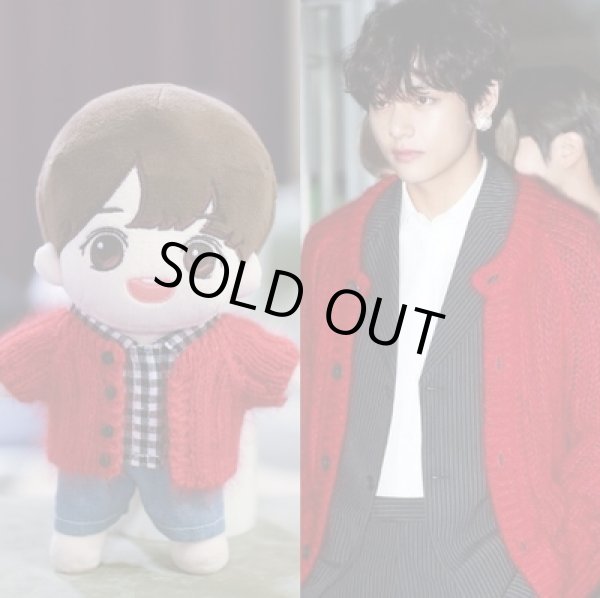 画像1: 15/20/テテ着用風カーディガン/赤 (1)