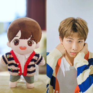 RM　ナムジュン　ぬいぐるみ　12cm　洋服付き RM ナムジュン ぬいぐるみ 12cm 洋服付き - メルカリ