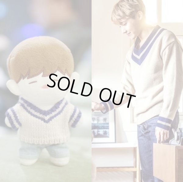 画像1: 15/20/ホビ着用風セーター/ホワイト (1)