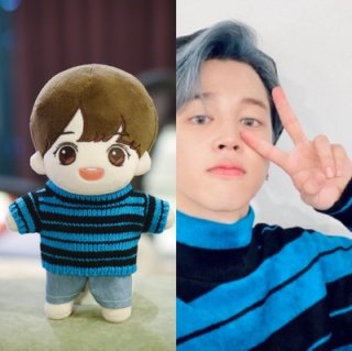 BTS ドール服　ジャージ上下　ジミン BTS ドール服 ジャージ上下 ジミン BTS ドール服 白セットアップ
