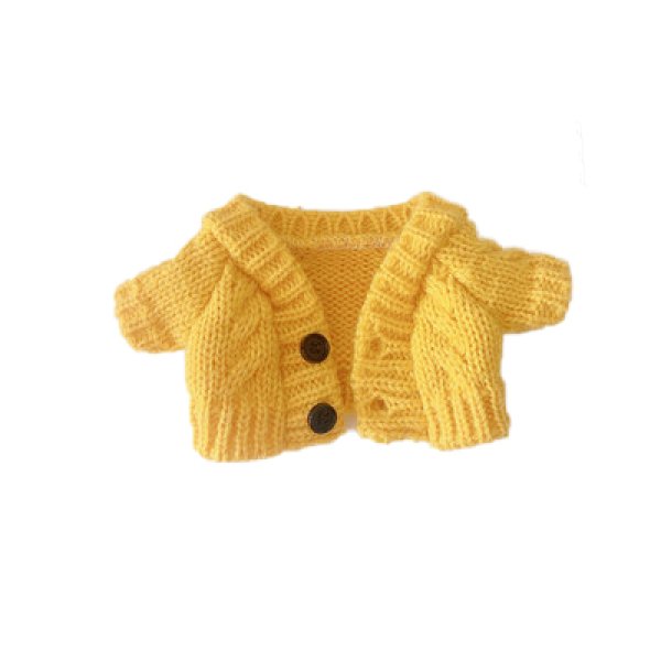 画像2: 20/シャオジャン着用風黄カーディガン019 (2)