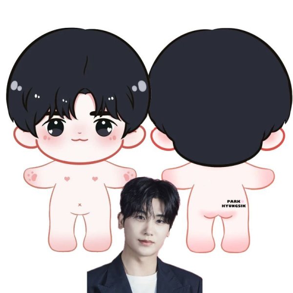 画像3: 20cmdoll パクヒョンシクParkHyungSik ぬいぐるみ 人形 (3)