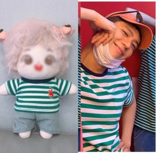 15cm パクボゴムぬいぐるみ 洋服 15cm パクボゴムぬいぐるみ 洋服 15/20/パクボゴム着用風Tシャツ