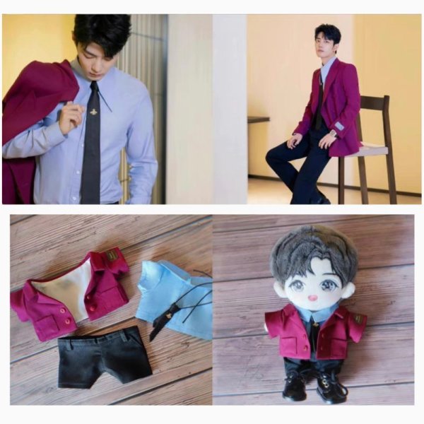 画像1: 20/シャオジャン着用風セット/パープルジャケット023 (1)