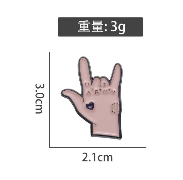 画像4: BTS Jungkook ARMY ピンバッチ ジョングク (4)