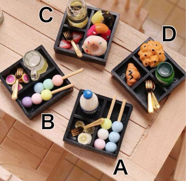 画像1: 食玩 お茶菓子セットA (1)