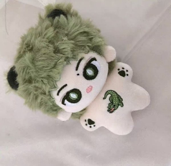 画像1: 10cmdoll/王一博/ぬいぐるみ/お耳付グリーン 014 (1)