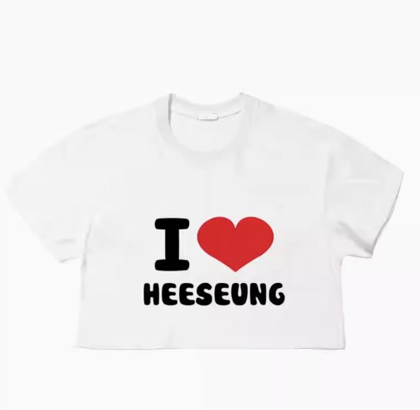 画像2:  ENHYPEN Tシャツ IF YOU SAY メンバー名ver ミニ丈 (2)