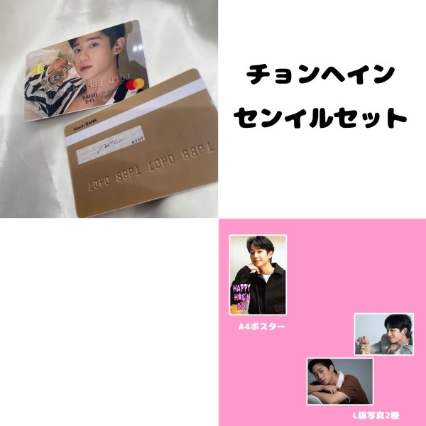 画像2: 2025 チョンヘイン センイル/デビュー記念/来日セット クレカ風カード (2)