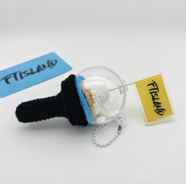 画像1: FTISLAND ペンライト型 編み編みミニキーホルダー 002 (1)
