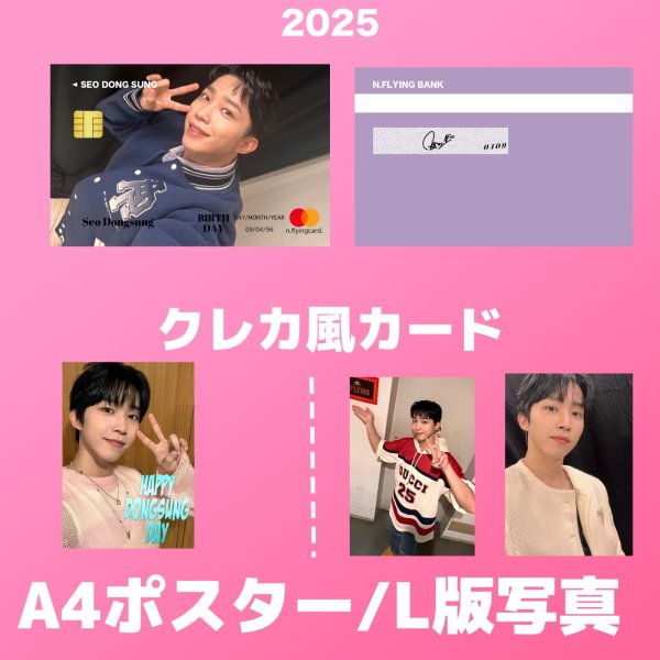 画像2: 2025 N.Flying センイル/デビュー記念/来日セット クレカ風カード (2)