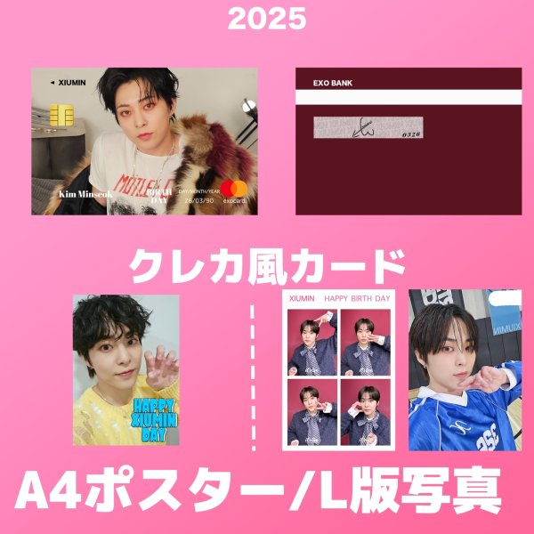 画像2: 2025 EXOセンイル/デビュー記念/来日セット クレカ風カード (2)