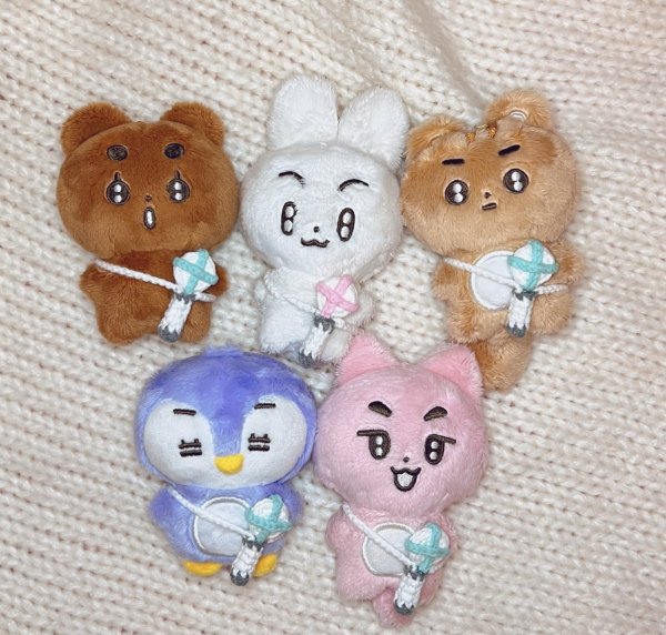 画像1: TXT 10cmぬいぐるみ用 編み編みペンライト 002 (1)