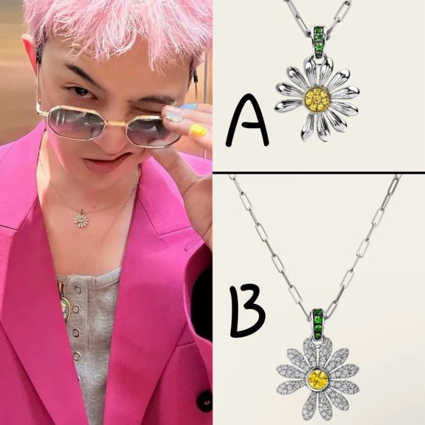 画像1: BIGBANG G-DRAGON ジヨン お揃い風ネックレス 028 (1)