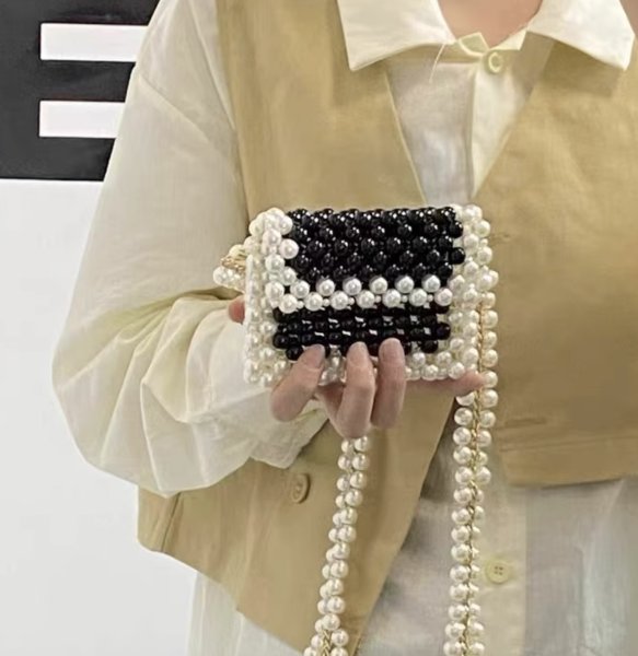 画像2: BIGBANG G-DRAGON ジヨン お揃い風パール風バッグ 032 (2)