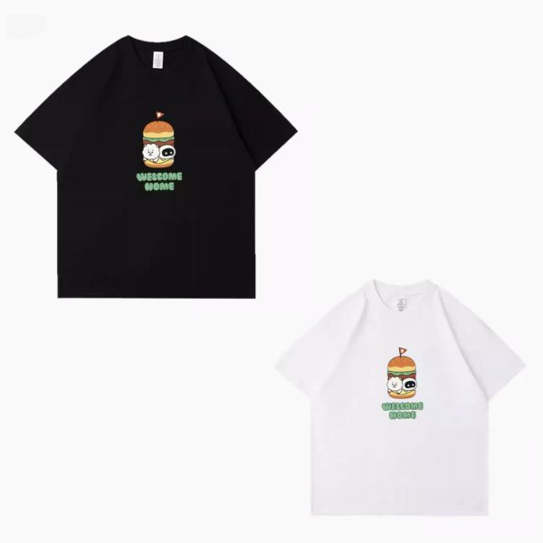 画像1: BTS JIN ジン ウットくん Wootteo×RJ Tシャツ 015 (1)