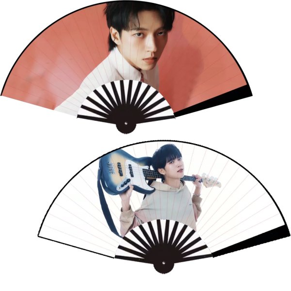画像1: INFINITE ウヒョン 扇子 033 WooHyun (1)