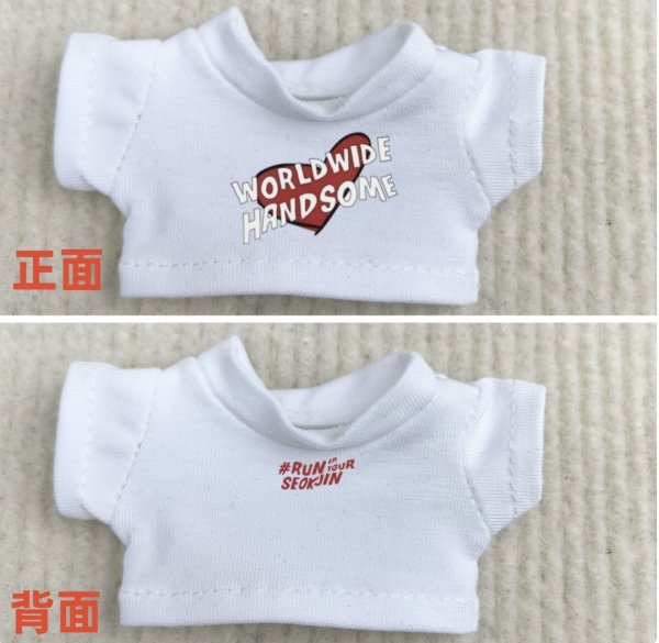 画像1: 【予約】10/15/20/40/ BTS JIN ジン ソクジン 着用風Tシャツ 002 (1)