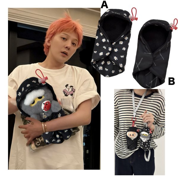 画像1: Labubu ZOA 共通 BIGBANG G-DRAGON 着用風 ミニおくるみ 030 ジヨン GD (1)