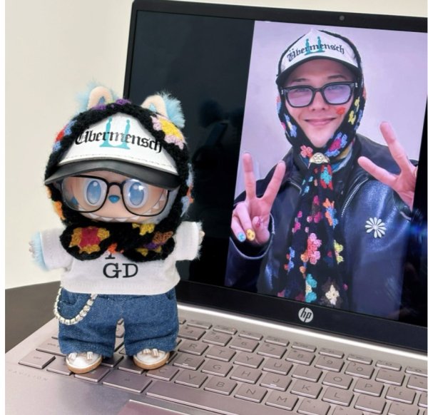 画像1: Labubu BIGBANG G-DRAGON 着用風 028 ジヨン GD (1)