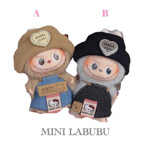 画像2: Mini Labubu/ エプロン 001 アルファベットラブブ PIN FOR LOVE (2)