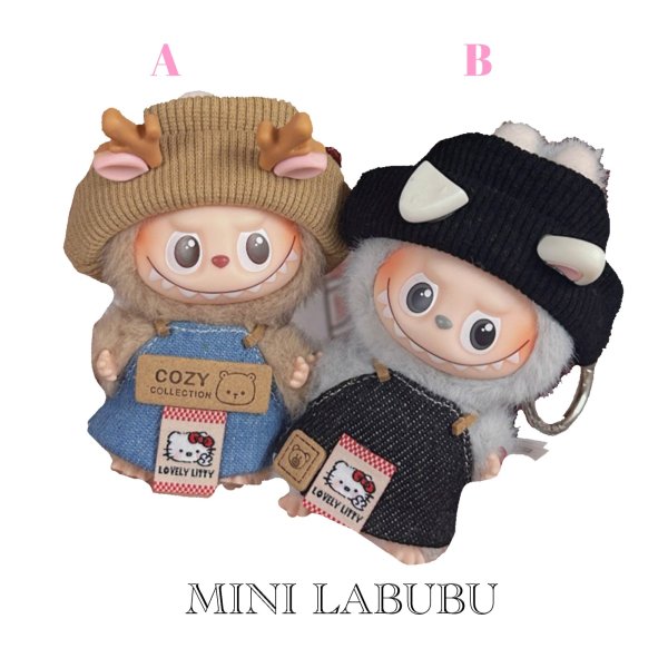 画像2: Mini Labubu/ エプロン 002 アルファベットラブブ PIN FOR LOVE (2)