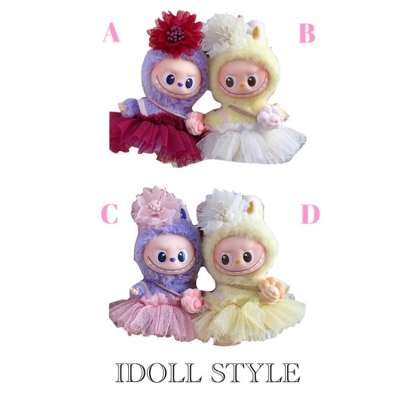 画像2: Mini Labubu/ ドレス 008 アルファベットラブブ PIN FOR LOVE (2)