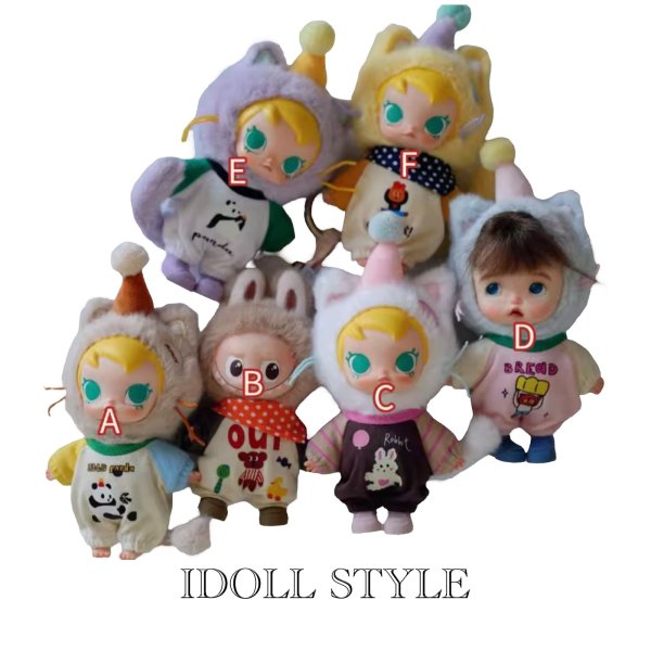 画像2: Mini Labubu/ ロンパース風 005 アルファベットラブブ PIN FOR LOVE (2)