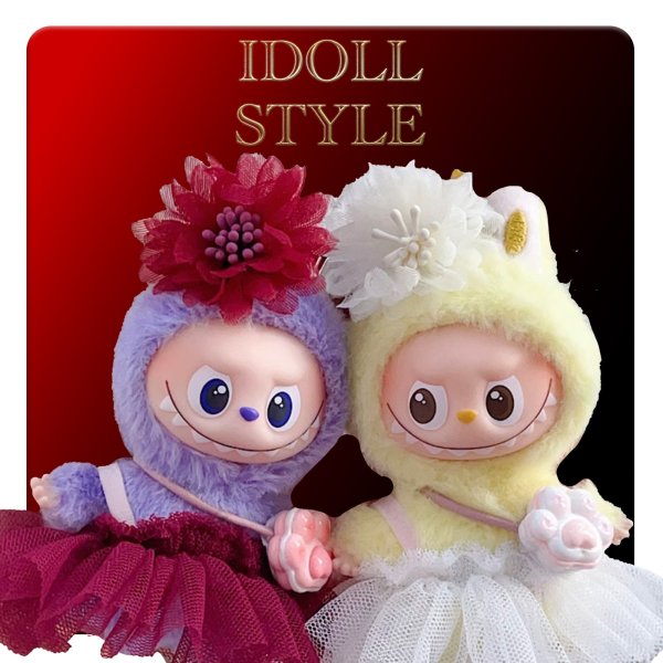 画像1: Mini Labubu/ ドレス 008 アルファベットラブブ PIN FOR LOVE (1)