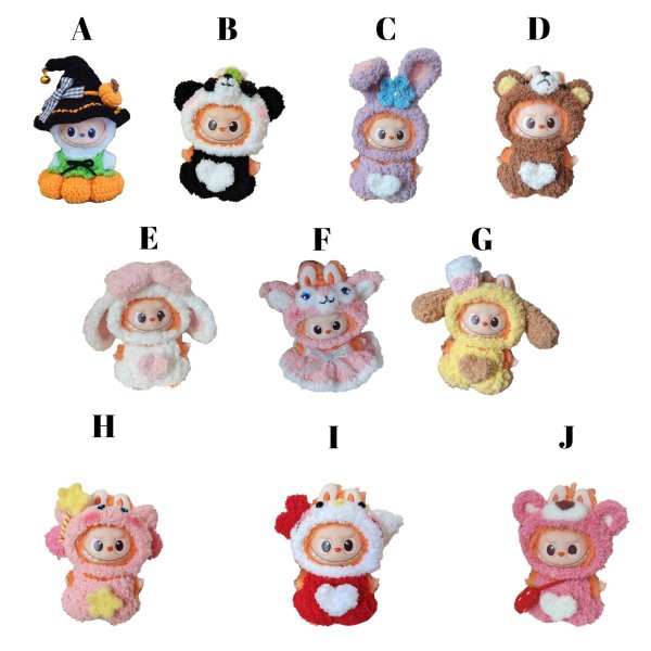 画像2: Mini Labubu/ 着ぐるみ 009 アルファベットラブブ PIN FOR LOVE (2)