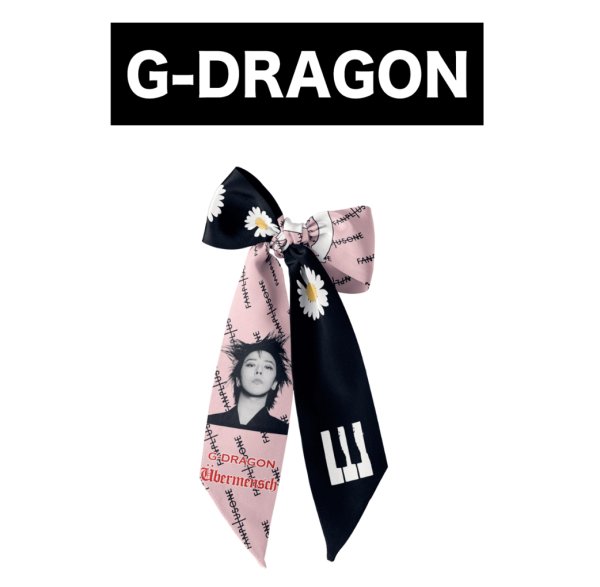 画像5: BIGBANG G-DRAGON ジヨン リボンスカーフ 050 GD GDRAGON (5)