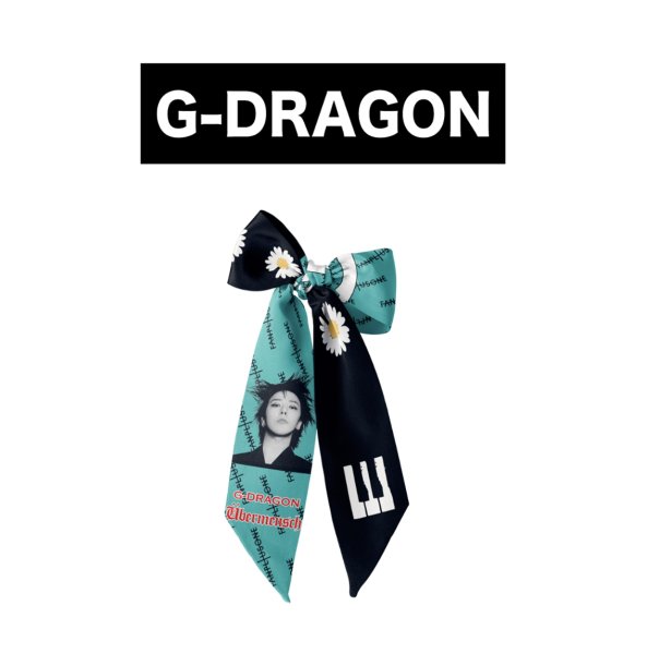 画像4: BIGBANG G-DRAGON ジヨン リボンスカーフ 050 GD GDRAGON (4)