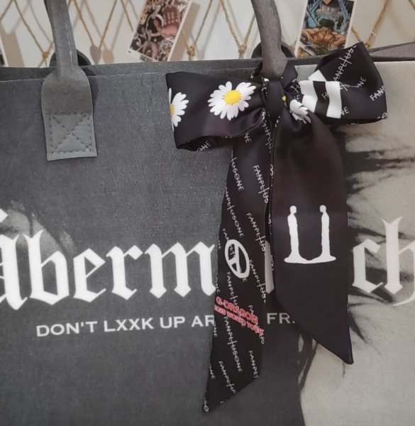 画像8: BIGBANG G-DRAGON ジヨン リボンスカーフ 050 GD GDRAGON (8)