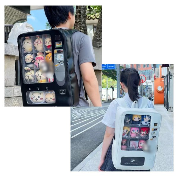 画像2: 【ご予約】自動販売機型 リュック 006 痛バッグ 痛バ ぬいぐるみ用 (2)