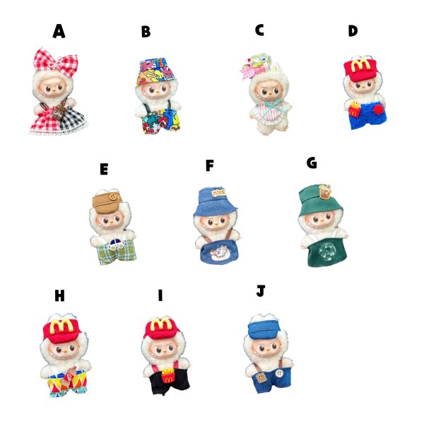 画像2: Mini Labubu/ コーデ 017 アルファベットラブブ PIN FOR LOVE (2)