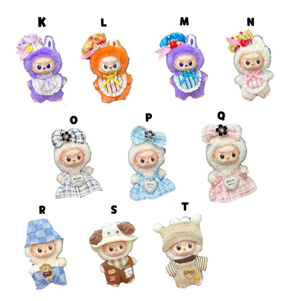 画像2: Mini Labubu/ コーデ 018 アルファベットラブブ PIN FOR LOVE (2)