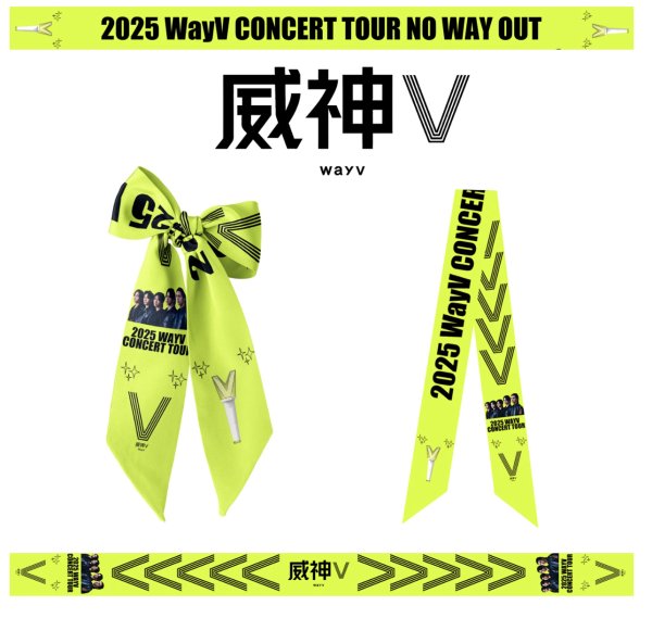 画像1: WAYV リボンスカーフ 003 (1)