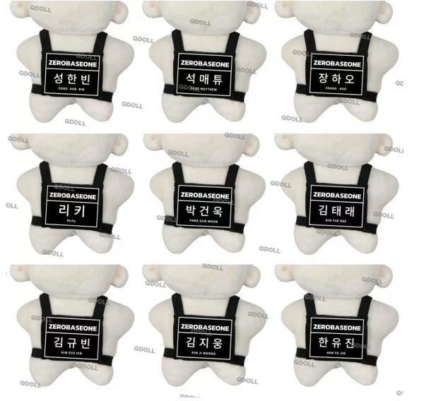 画像1: ZEROBASEONE 着用風 ゼッケン 001 (1)