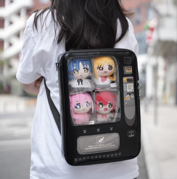 画像2: 【ご予約】自動販売機型 リュック小 007 痛バッグ 痛バ ぬいぐるみ用 (2)
