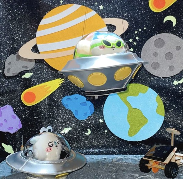 画像1: 【ご予約】UFO型  痛バッグ 008 痛バ ぬいぐるみ用 (1)