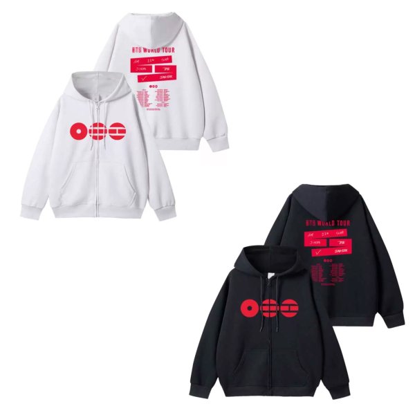 画像1: BTS カムバ ジップアップフーディー 045 (1)