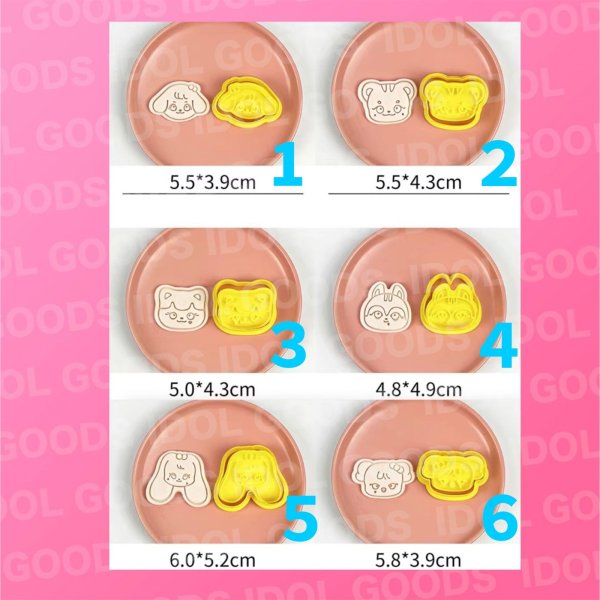 画像2: IVE クッキー型 010 ユジン ガウル レイ ウォニョン リズ イソ YUJIN GAEUL REI WONYOUNG LIZ LEESEO  (2)