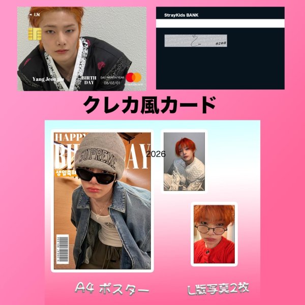 画像9: Stray Kids  センイル/デビュー記念/来日セット クレカ風カード (9)
