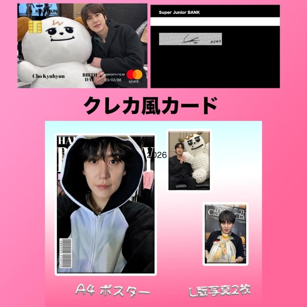 画像6: Super Junior  センイル/デビュー記念/来日セット クレカ風カード (6)