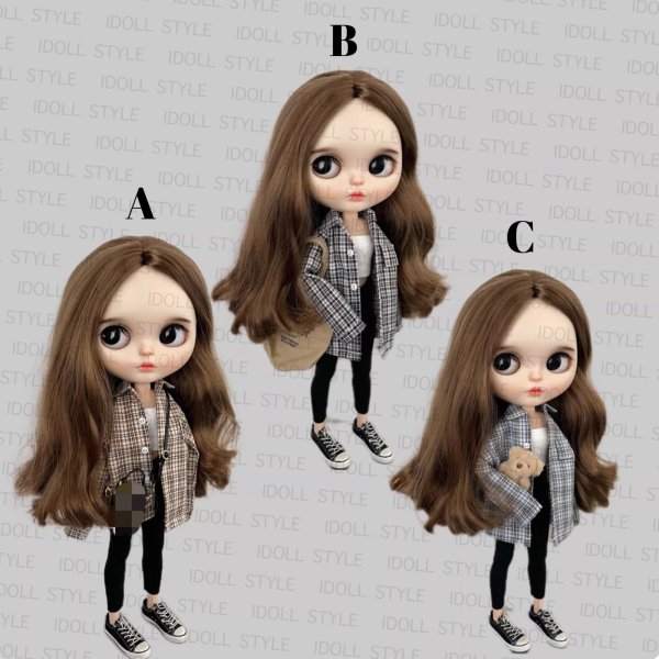 画像2: Blythe ブライスドール シャツコーデ 006 ブライス人形 ブライス ドール 人形 着せ替え人形 (2)