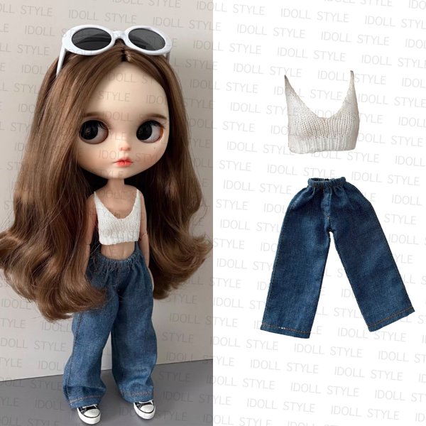 画像4: Blythe ブライスドール デニムコーデ 002 ブライス人形 ブライス ドール 人形 着せ替え人形 (4)