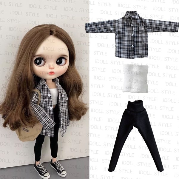 画像4: Blythe ブライスドール シャツコーデ 006 ブライス人形 ブライス ドール 人形 着せ替え人形 (4)