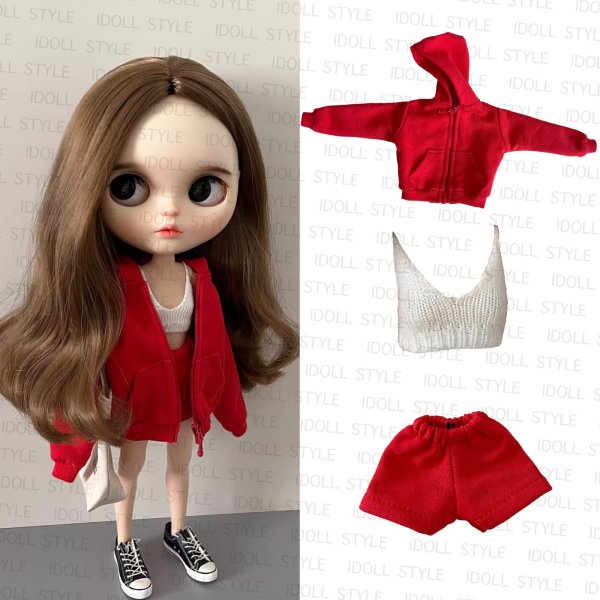 画像2: Blythe ブライスドール パーカーコーデ 001 ブライス人形 ブライス ドール 人形 着せ替え人形 (2)