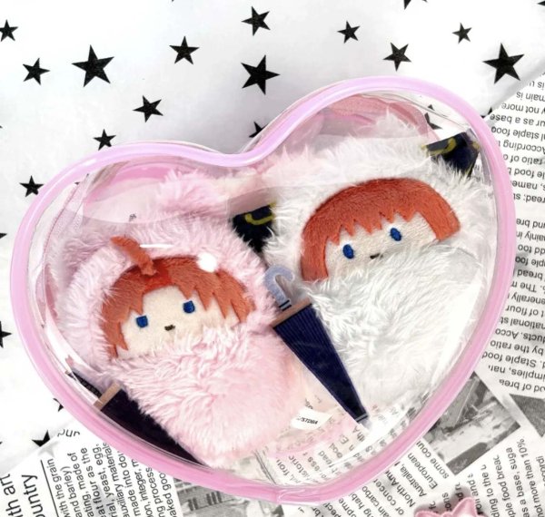 画像4: 10cm用ぬいぐるみ用 ハートのクリアケース 012 痛バ 保護ケース (4)