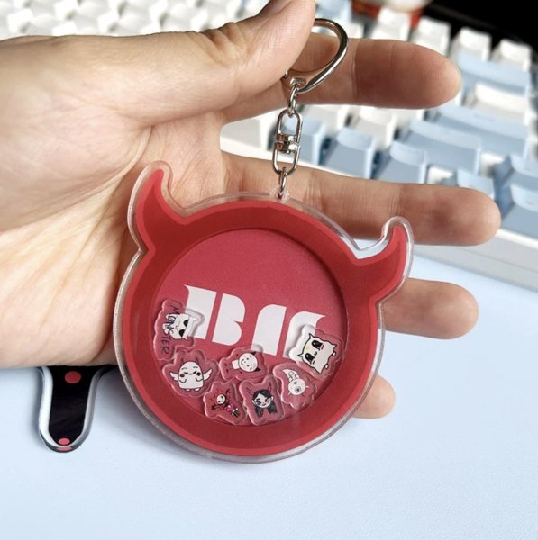 画像1: BABYMONSTER シャカシャカキーホルダー 007 (1)